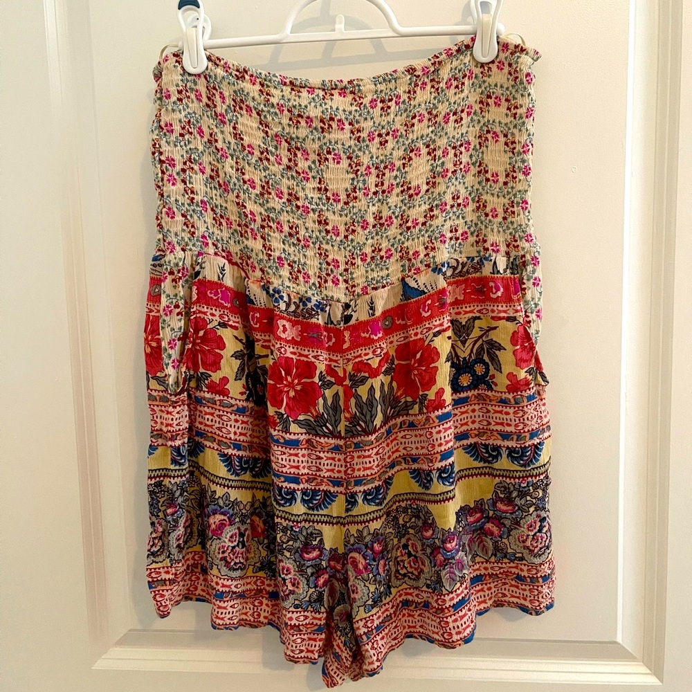 Patrons of Peace Multicolor Floral Romper